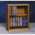 Rebrilliant 52 CD Multimedia Tabletop Storage Rack Wood/Solid Wood in White | 14.5 H x 12.25 W x 6.5 D in | Wayfair