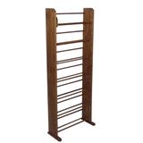 Rebrilliant 280 DVD Dowel Multimedia Storage Rack Wood/Solid Wood in Black | 61.5 H x 24.25 W x 7.25 D in | Wayfair 705 / Dark