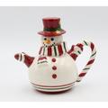 The Holiday Aisle® Daquan Snowman 36 -oz. Teapot in Red/White | 8 H x 6 W x 9.5 D in | Wayfair FBC70B6AB0CF4C66B3234DE7D95AA399