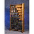 Rebrilliant 830 CD Multimedia Storage Rack Wood/Solid Wood in Brown | 65.5 H x 35 W x 7.25 D in | Wayfair 703D29AF505349E59903B90C2D60EB7F