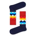 Happy Socks, Exclusive Colourful Premium Cotton Sock Gift Box for Men and Women (Pack of 4), Stripe Blue/Red/White (36-40)