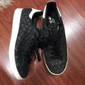 Adidas Shoes | Adidas Stan Smith Black Croc Embossed Leather | Color: Black | Size: 7.5
