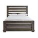 Willow King Slat Complete Bed in Distressed Dark Gray - Progressive Furniture P600-80/81/78