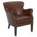 Dixon Leather Chair - Chocolate - Ballard Designs Chocolate - Ballard Designs