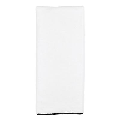 Suzanne Kasler Trimmed Towel Collection - Black, Bath Towel - Ballard Designs