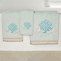 Beachcomber Bath Towel Set Celadon Bath Hand Fingertip, Bath Hand Fingertip, Celadon