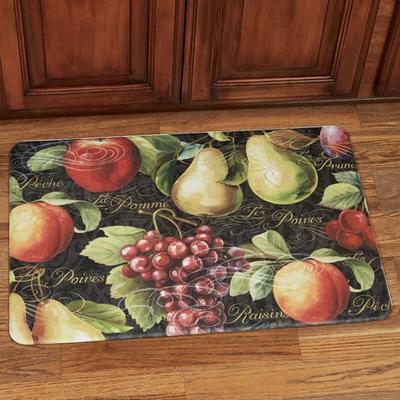 Fruits du Marche Cushioned Floor Mat Multi Warm 30 x 20, 30 x 20, Multi Warm