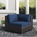 Lark Manor™ Anastase Patio Chair w/ Cushions in Blue | 29 H x 35 W x 35 D in | Wayfair 43821BC9830E42AB8FCBC45D20FF3910