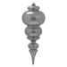 Vickerman 568101 - 14" Limestone Shiny Finial Christmas Tree Ornament (N150625DSV)