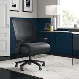 Latitude Run® North Ergonomic Executive Chair Upholstered, Steel in Black/Brown | 40.5 H x 30 W x 27 D in | Wayfair