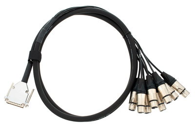 pro snake SUB-D 25pin-XLRF 2m