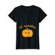 Damen Halloween Schwangerschaft | Mit Baby Mädchen Kürbis Kostüm T-Shirt