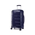 Kono Hard Shell 55cm Cabin Hand Luggage in TSA Lock 4 Wheeled Spinner Lightweight Polypropylene Suitcase with YKK Zipper (S (55cm - 38L), Navy)