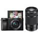 Sony a6100 Mirrorless Camera with 16-50mm and 55-210mm Lenses ILCE6100Y/B