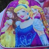 Disney Other | Disney Princess Mini Backpack Sequins Nwt | Color: Pink | Size: Osg