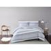 Truly Soft Curtis Stripe Duvet Cover Set Microfiber in Gray | King Duvet Cover + 2 Shams | Wayfair DCS3229KC-1800