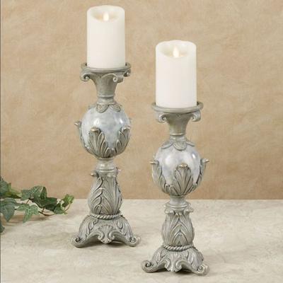 Lionna Candleholders Blue Set of Two, Set of Two, Blue