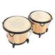 Bnineteenteam Bongo Drum Set African Drum Wood Bongo Sheepskin Drum with Wrench Percussion Musical Instrument