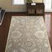 White 36 x 0.393 in Area Rug - Lark Manor™ Applegate Floral Handmade Tufted Wool Taupe/Camel/Gray Area Rug Wool | 36 W x 0.393 D in | Wayfair