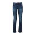 Tom Tailor Alexa Straight Jeans Damen mid stone wash denim, Gr. 33-32, Baumwolle, Hose