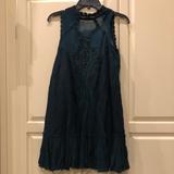 Free People Dresses | Free People Lace Dress Teal-Green In Color | Color: Blue/Green | Size: S