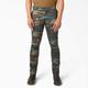 Dickies Men's Skinny Fit Work Pants - Hunter Green Camo Size 38 32 (WP801)