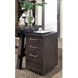 Yosemite Solid Wood Rollling File Cabinet in Cafe - Modus 7YC917