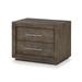 Melbourne Two Drawer Nightstand w/ USB in Dark Pine - Modus 8D6481