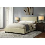 Tavel Queen-size Nailhead Platform Storage Bed in Tumbleweed - Modus 3ZS1D512