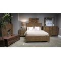 Townsend King-size Solid Wood Panel Bed in Java - Modus 8T06L7