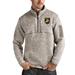 Men's Antigua Oatmeal Army Black Knights Fortune Half-Zip Pullover Jacket