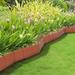 Pure Garden 9 in. H x 0.75 in. W Garden Stone Border Edging Composite in Orange | 9 H x 0.75 W x 10 D in | Wayfair M155095