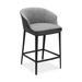 Union Rustic Verena Counter & Bar Stool Upholstered/Metal in Gray | 37 H x 21.5 W x 21 D in | Wayfair UNRS4090 41786967