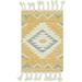 Gray 24 x 0.5 in Area Rug - Union Rustic Shriver Southwestern Handmade Flatweave Wool Yellow Area Rug Wool | 24 W x 0.5 D in | Wayfair