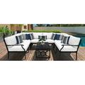 Kathy Ireland Homes & Gardens Madison Ave. 9 Piece Sectional Seating Group w/ Cushions kathy ireland Homes & Gardens by TK Classics | Outdoor Furniture | Wayfair