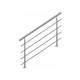 Bc-elec - AHM1204 Main courante d'escalier 120cm, balcon, balustrade, garde-corps en inox avec 4