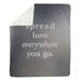 East Urban Home Handwritten Spread Love Quote Fleece Blanket in Gray | 60" W x 80" L, Light | Wayfair 09F238DBCFE6425EA8FDAB0D6DC382DB