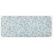 Blue 0.1 x 19 W in Kitchen Mat - East Urban Home Leaves Kitchen Mat Synthetics | 0.1 H x 19 W in | Wayfair 8A4D54E8EB18467FA69A2F618F41C5BB