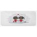 Red 0.1" x 47" L X 19" W Kitchen Mat - East Urban Home Love Kitchen Mat 0.1 x 19.0 W in black/brown/pink/whites | 0.1" H X 47" L X 19" W | Wayfair