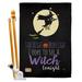 Breeze Decor Halloween Beautiful 2-Sided Polyester 40 x 28 in. Flag Set in Black | 40 H x 28 W in | Wayfair BD-HO-HS-112073-IP-BO-D-US18-SB