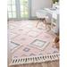 Pink 26 x 0.5 in Area Rug - Union Rustic Shriver Southwestern Hand-Woven Flatweave Wool Area Rug Wool | 26 W x 0.5 D in | Wayfair