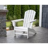 POLYWOOD® Nautical Curveback Adirondack Chair in Blue | 40.5 H x 34.38 W x 34.38 D in | Wayfair AD610PB