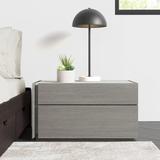 Wade Logan® Mcgruder 2-Drawer Nightstand Wood in Gray | 14.5 H x 26.6 W x 17.8 D in | Wayfair 08C2D00107784692AECC7C1CBE1D30FB