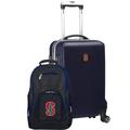 Stanford Cardinal Deluxe 2-Piece Backpack and Carry-On Set - Navy