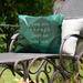 East Urban Home You Are Enough Indoor/Outdoor Throw Pillow Polyester/Polyfill blend in Green | 16 H x 16 W x 3 D in | Wayfair