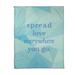 East Urban Home Faux Gemstone Spread Love Quote Fleece Blanket in Green/Blue | 50" W x 60" L, Medium | Wayfair B6A672D679B246B7827EE2527901E5B8