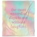 East Urban Home Laughter Inspirational Quote Single Duvet Cover Microfiber in Pink/Green/Yellow | Queen Duvet Cover | Wayfair