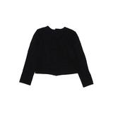 Long Sleeve Blouse: Black Tops - Kids Girl's Size 20