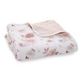 aden + anais Dream Baby Blanket - Pack of 1 | Large Breathable 100% Cotton Muslin Bedding | Cot Blankets For Newborns & Infant Boys & Girls | Baby Shower or Xmas Gifts | Dahlias Print