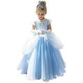 CQDY Cinderella Dress Princess Costume Halloween Fancy Party Dress up Outfit Cosplay Dresses, 4-5 Years, Cinderella Blue